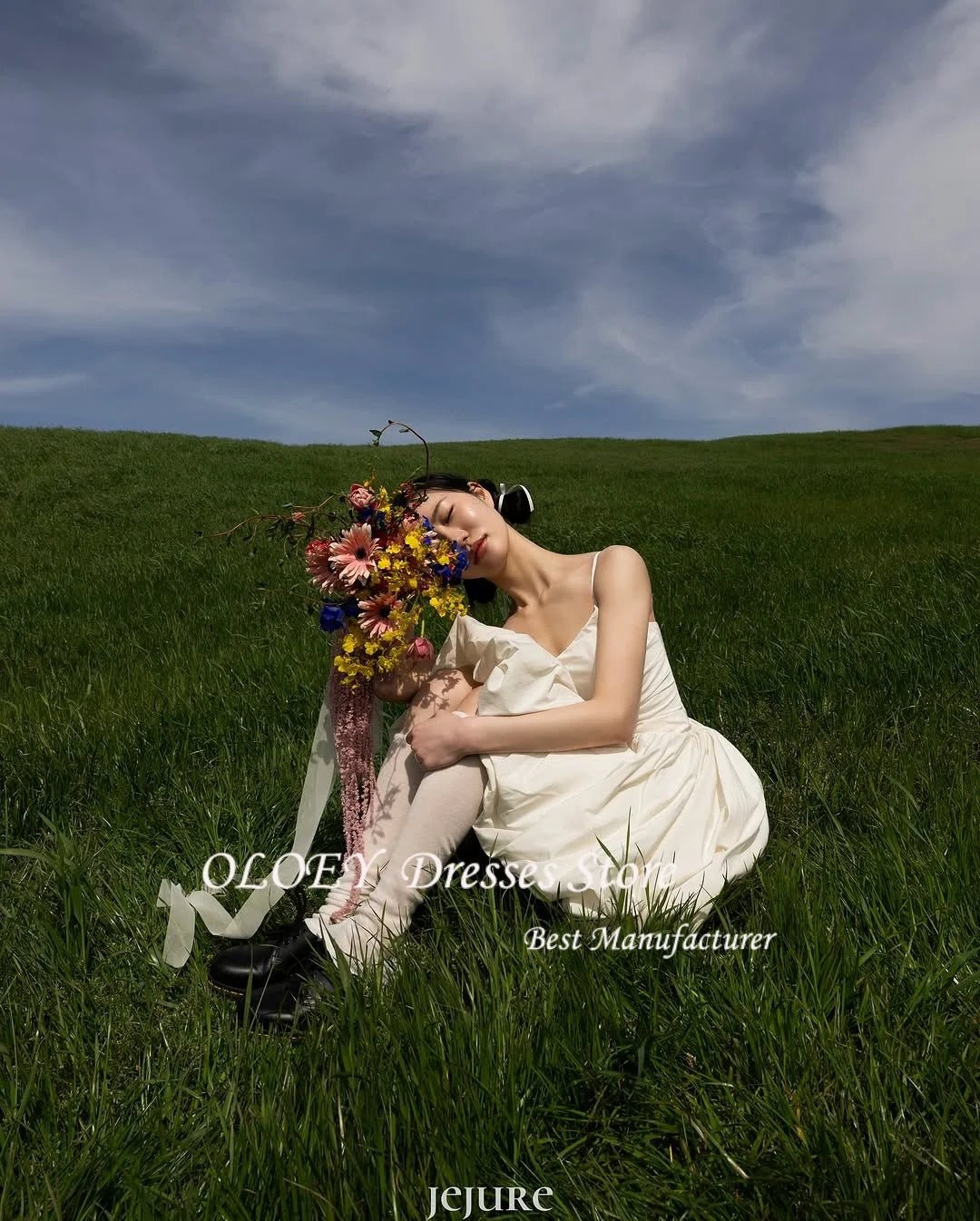 細肩帶短版婚禮派對禮服 可客製新娘短裙 攝影用婚紗 - WeddLin 輕婚紗