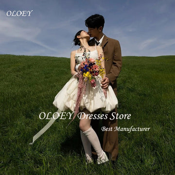 細肩帶短版婚禮派對禮服 可客製新娘短裙 攝影用婚紗 - WeddLin 輕婚紗