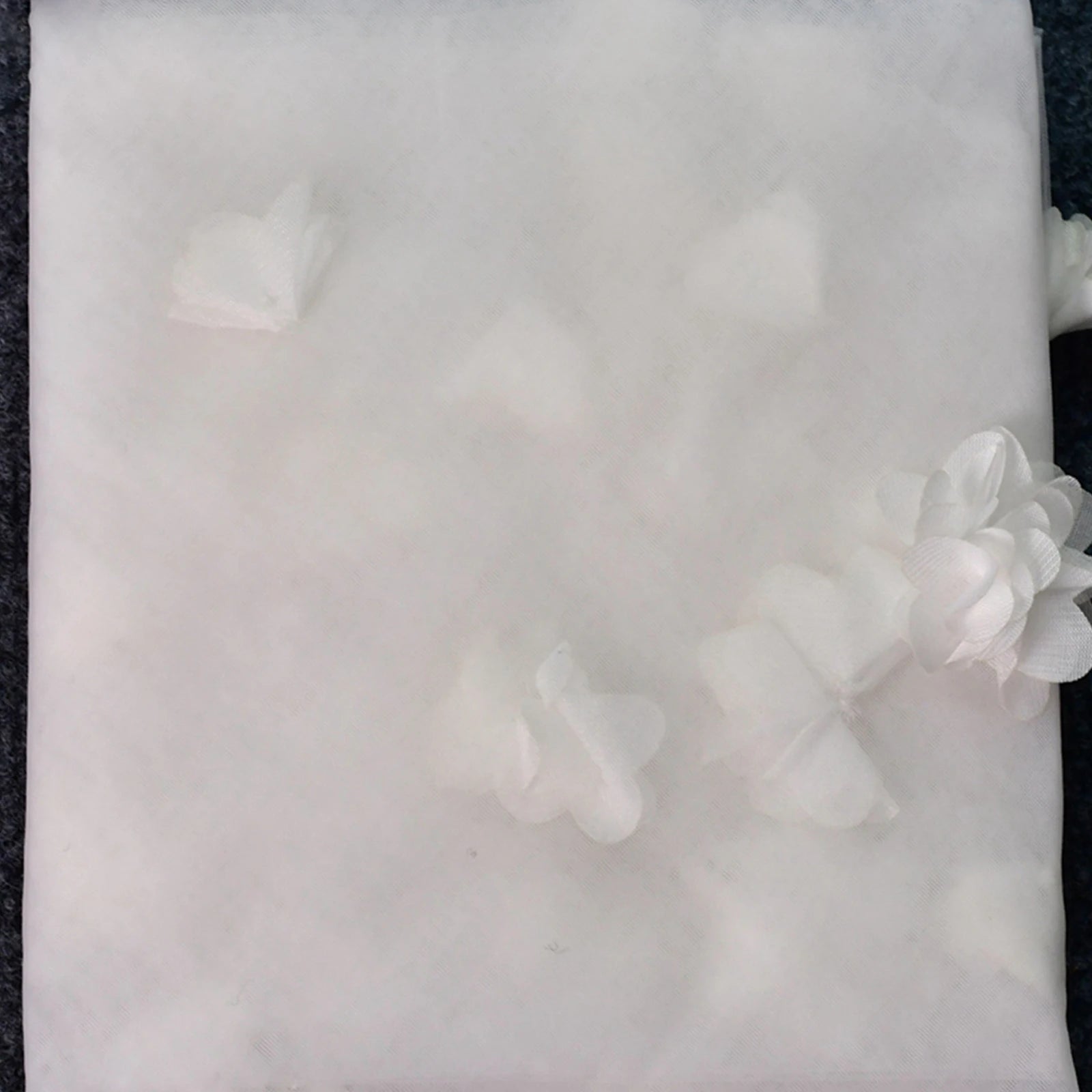 雙層3D花朵美式柔紗新娘頭紗｜附梳固定｜拍照宴會婚禮適用 - WeddLin 輕婚紗