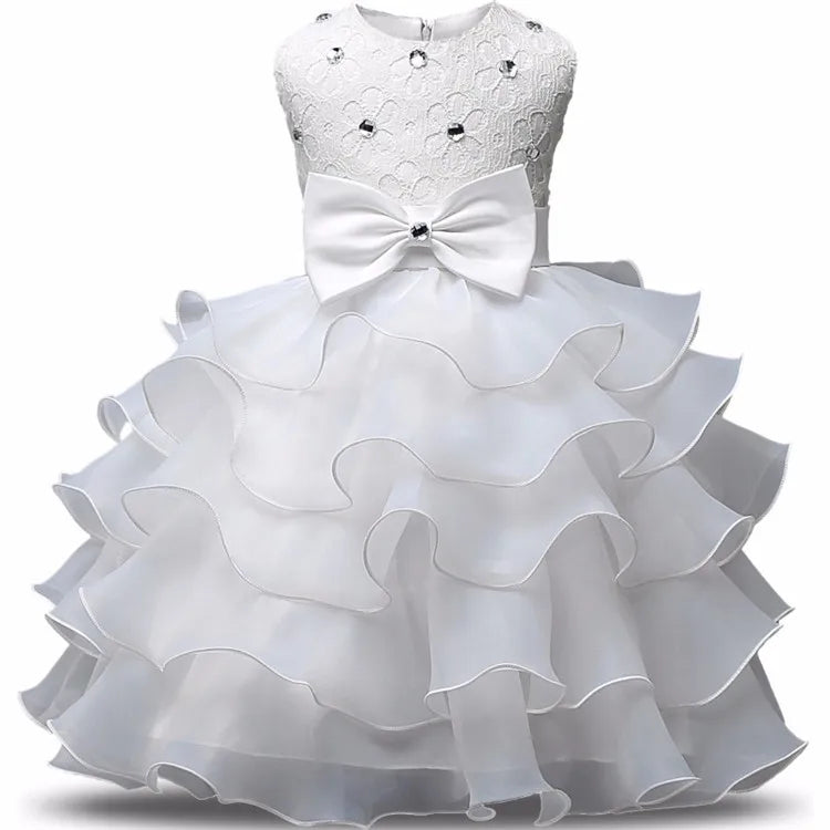 女孩公主洋裝｜夏季花童禮服 蓬裙造型 派對／婚禮／生日禮服