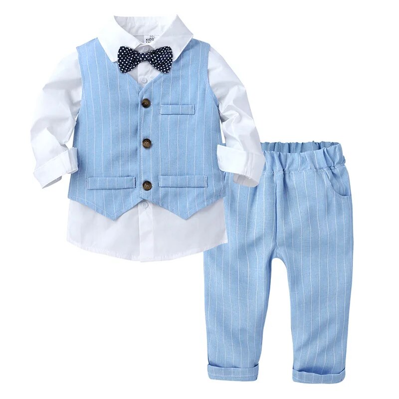 男童棉套裝/長袖春秋裝幼兒褲子套裝/兒童1至2 3 4歲小童男服裝