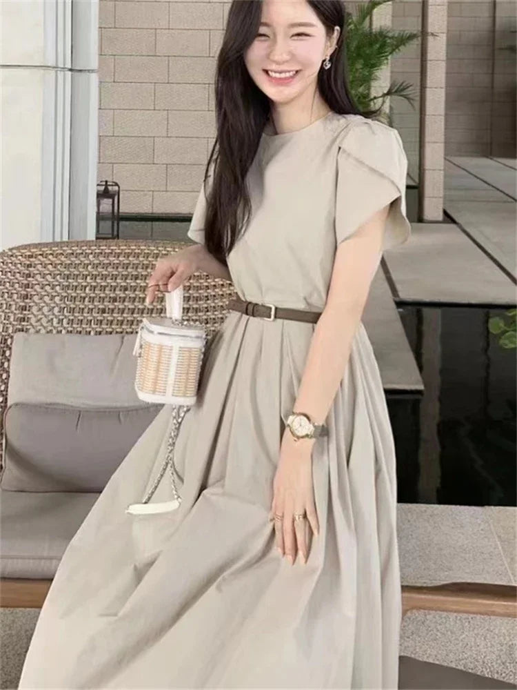 夏季女裝禮服晚裝/長版背心超長派對/復古海灘修身舞會/性感Y2K長裙針織修身