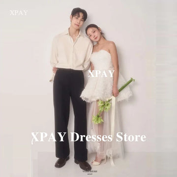 韓系兩件式桃心領輕婚紗｜WeddLin 客製婚紗