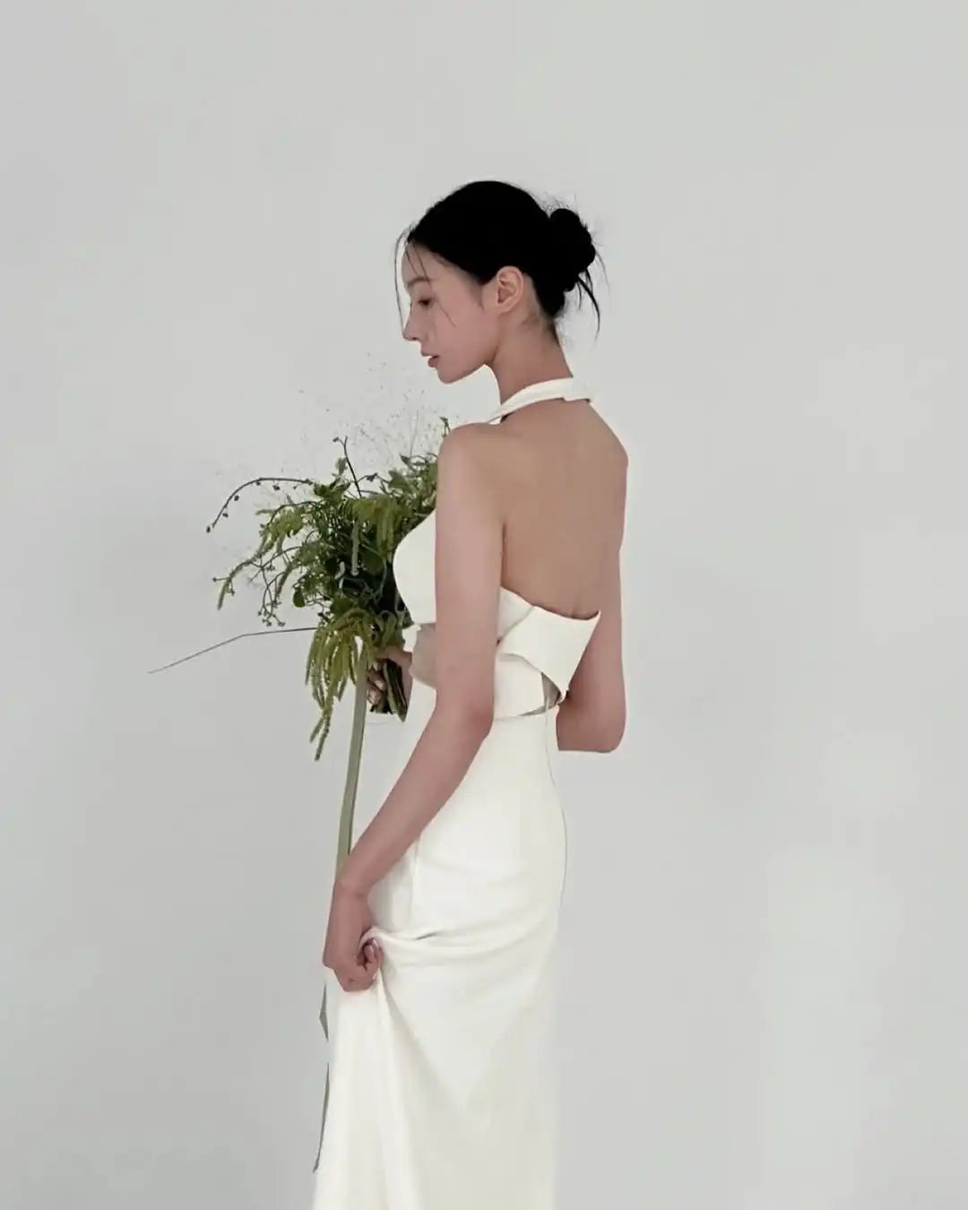 O領蝴蝶結韓系婚紗/ 婚禮宴會禮服/ 客製款