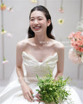公主蝴蝶結 無肩帶 A字 婚紗/ 韓式攝影/ 婚禮禮服/ 可訂製款 - WeddLin 輕婚紗