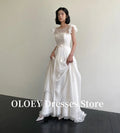 公主風 A 字裙短袖圓領婚紗 /客製款 /韓國婚紗照禮服 - WeddLin 輕婚紗