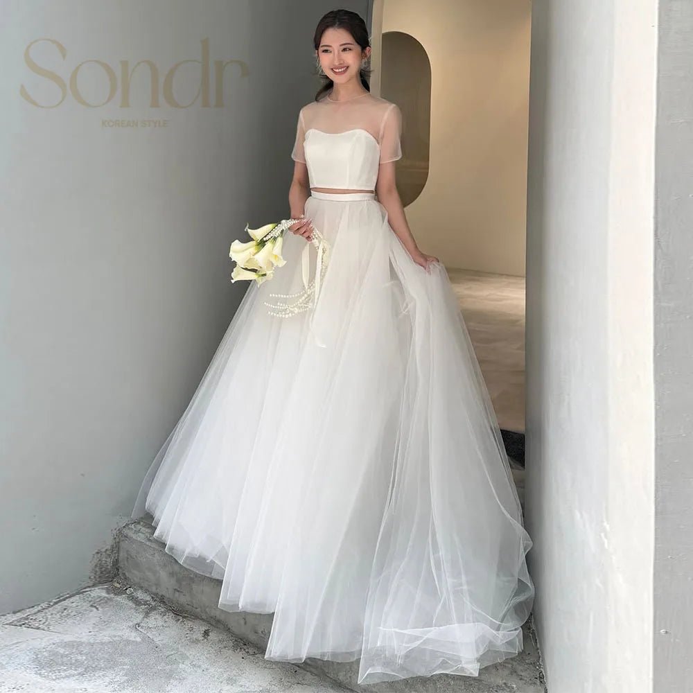 兩件式韓系 A - Line 輕婚紗｜客製尺碼、自助婚紗拍攝首選 - WeddLin 輕婚紗