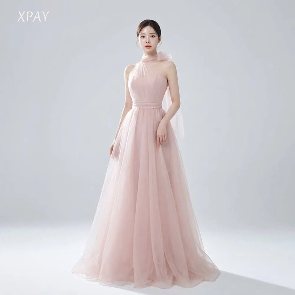 韓系粉霧削肩輕婚紗｜客製婚紗、自助婚紗外拍與小型婚禮推薦 - WeddLin 輕婚紗
