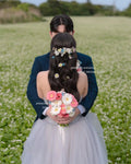 韓系薄紗馬甲禮服 婚禮/攝影/舞會 長款 無肩帶 可訂製 - WeddLin 輕婚紗