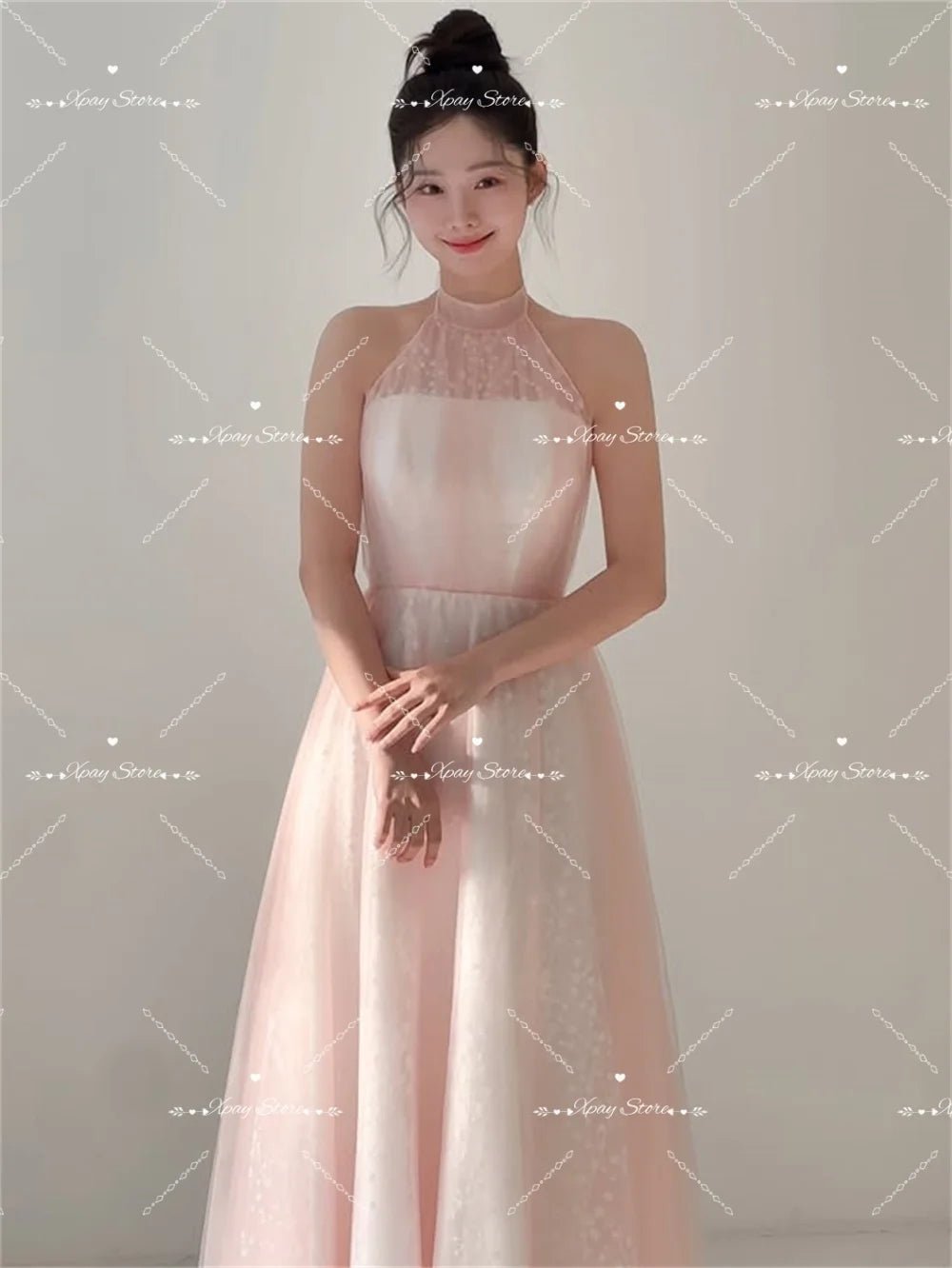 經典蕾絲削肩薄紗輕婚紗｜依照身形訂製 - WeddLin 輕婚紗