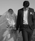 公主甜心韓國婚紗訂製/褶皺多層薄紗新娘拍照禮服/及地長婚紗 - WeddLin 輕婚紗