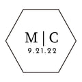 訂製壓克力透明六角形戒指盒/個人化訂婚結婚戒指盒收納/婚禮裝飾/新娘禮物 - WeddLin 輕婚紗