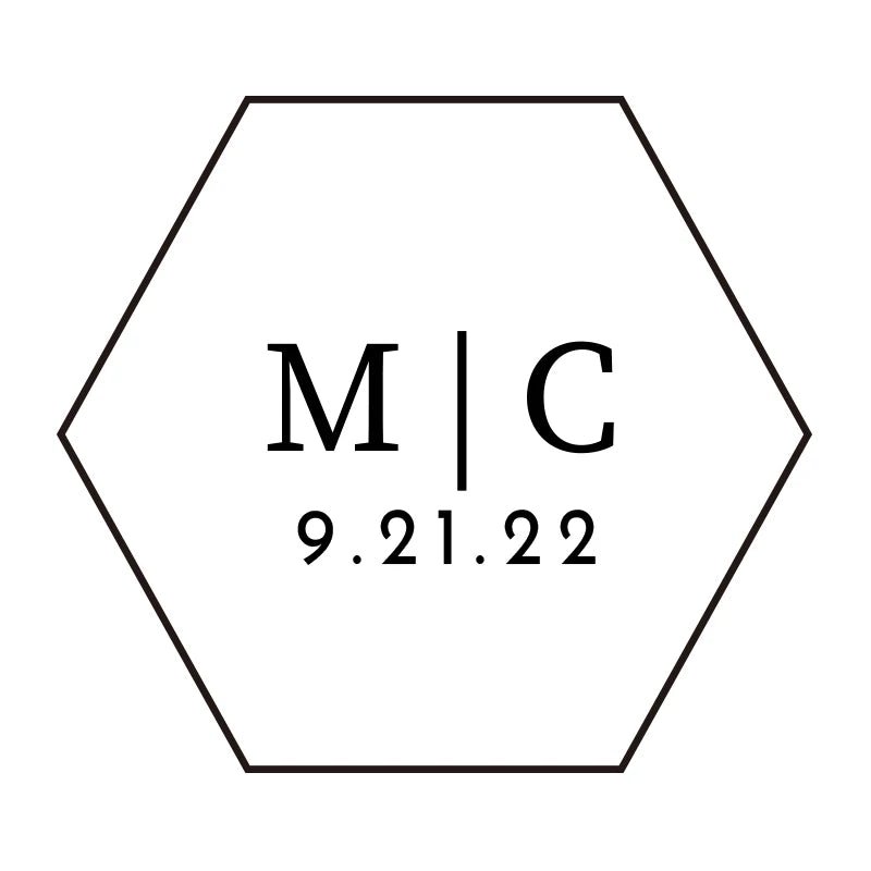 訂製壓克力透明六角形戒指盒/個人化訂婚結婚戒指盒收納/婚禮裝飾/新娘禮物 - WeddLin 輕婚紗