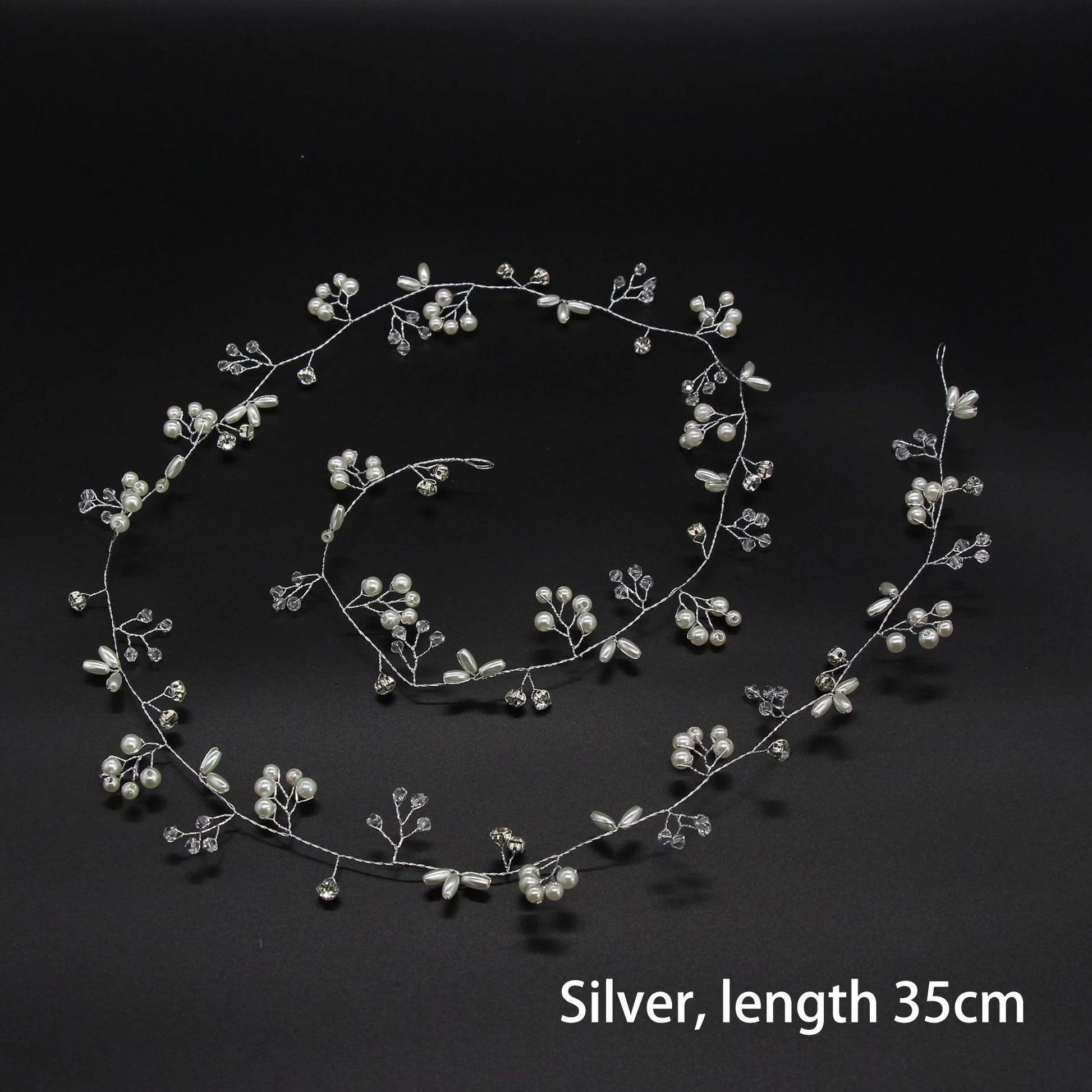 金色新娘髮飾/ 皇冠造型頭飾/ 頭箍/ 婚禮用髮飾/ 葉片珍珠飾品 - WeddLin 輕婚紗