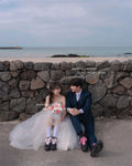 韓系薄紗馬甲禮服 婚禮/攝影/舞會 長款 無肩帶 可訂製 - WeddLin 輕婚紗