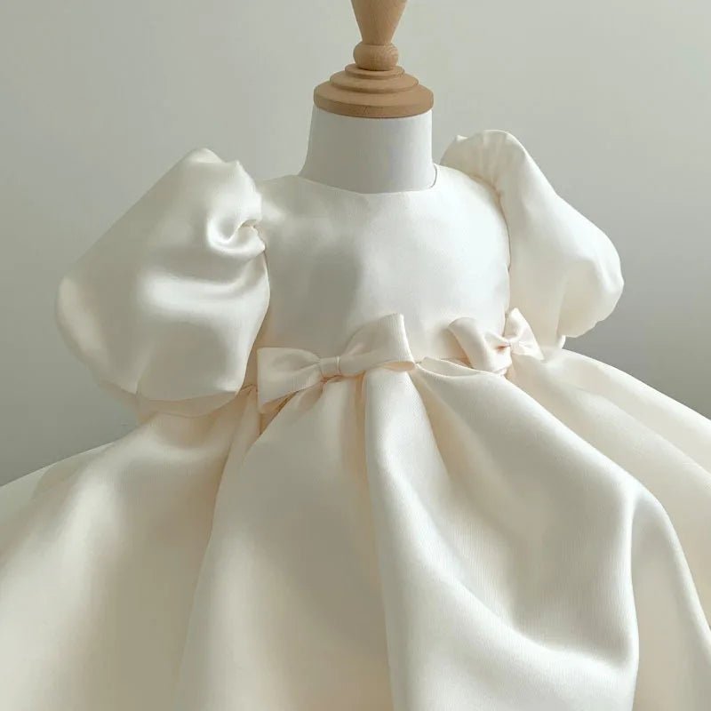 蝴蝶結澎裙花童禮服｜女童生日派對公主洋裝 鋼琴表演禮服 weddlin - WeddLin 輕婚紗