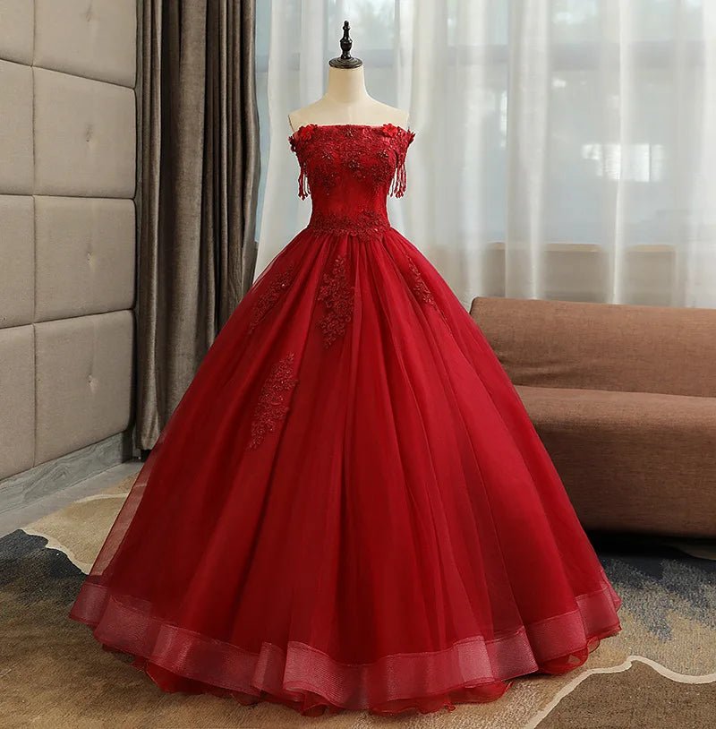 歐式立體花朵黑色晚禮服｜客製化自助婚紗與派對禮服｜WeddLin - WeddLin 輕婚紗