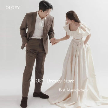 露肩兩件式口袋婚紗｜WeddLin 客製婚紗 - WeddLin 輕婚紗