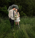 韓系極簡平口蛋糕裙緞面短婚紗｜weddlin 客製婚紗 - WeddLin 輕婚紗