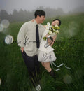 韓系極簡平口蛋糕裙緞面短婚紗｜weddlin 客製婚紗 - WeddLin 輕婚紗