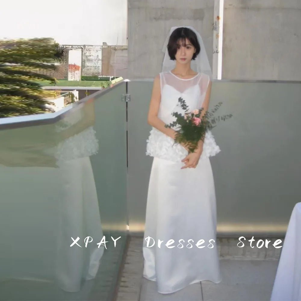日系復古蕾絲兩截式輕婚紗｜婚紗攝影與登記日首選 可客製尺寸 weddlin - WeddLin 輕婚紗