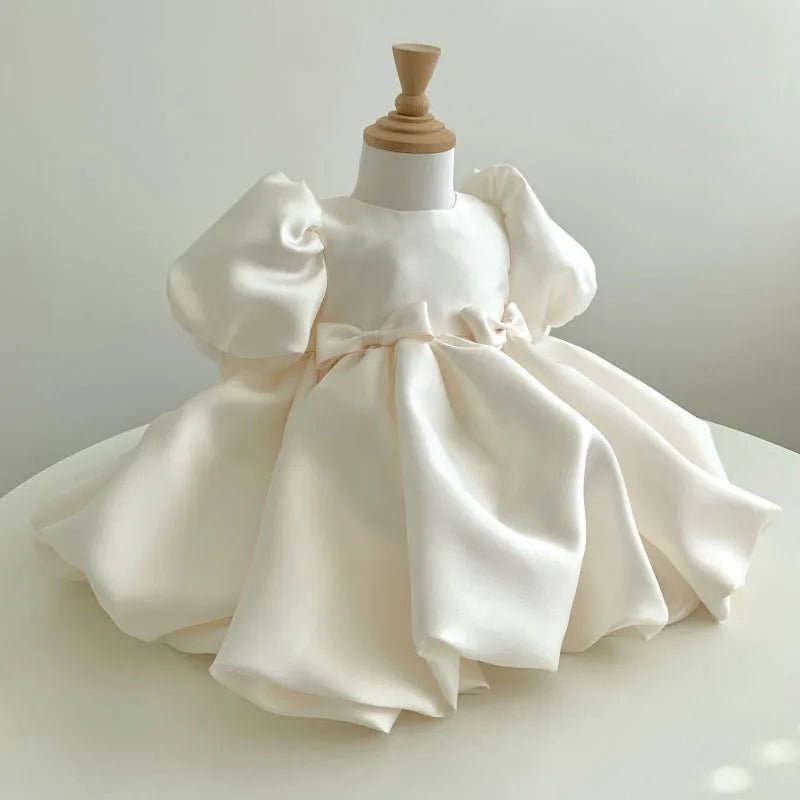 蝴蝶結澎裙花童禮服｜女童生日派對公主洋裝 鋼琴表演禮服 weddlin - WeddLin 輕婚紗