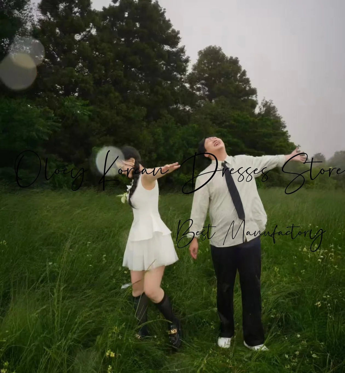 韓系極簡平口蛋糕裙緞面短婚紗｜weddlin 客製婚紗 - WeddLin 輕婚紗