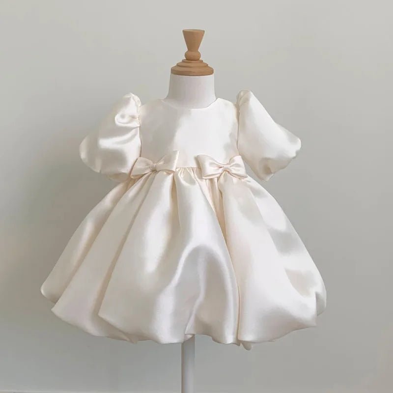 蝴蝶結澎裙花童禮服｜女童生日派對公主洋裝 鋼琴表演禮服 weddlin - WeddLin 輕婚紗