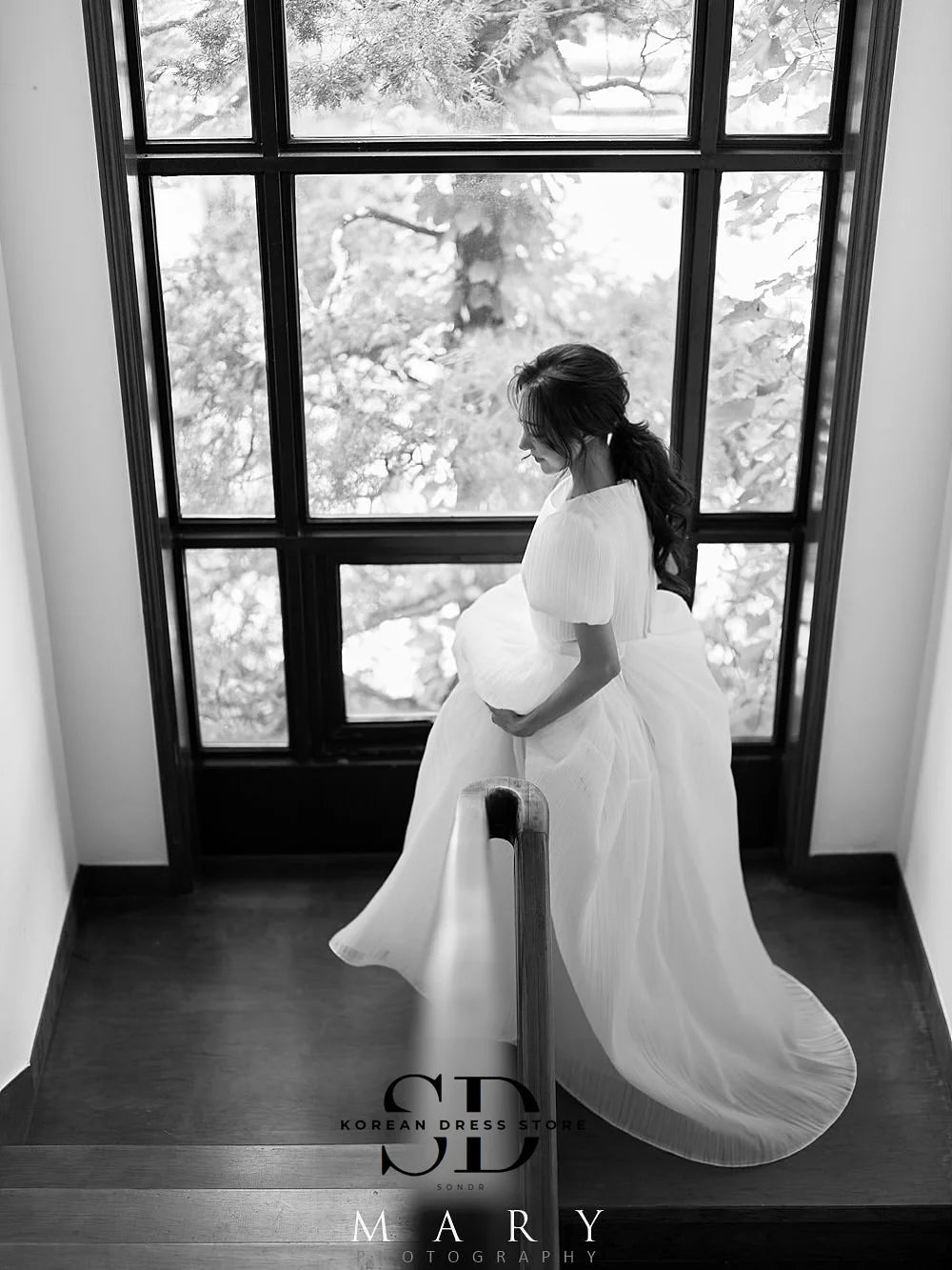 WeddLin 韓版短袖兩件式婚紗｜A字版緞面新娘禮服 - WeddLin 輕婚紗