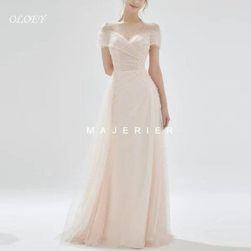 粉色珠飾仙氣輕婚紗｜Weddlin 量身客製 A - Line 拍照禮服 - WeddLin 輕婚紗